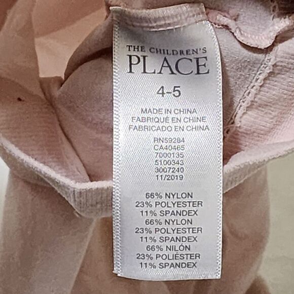 Girls Children's Place Light Pink Metallic Glitter Tights Size 4-5 - Picture 9 of 11